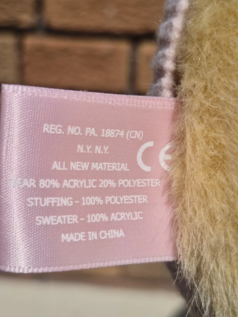 Ralph Lauren Romance Plush Bear Two Slight Sweater Pulls 9